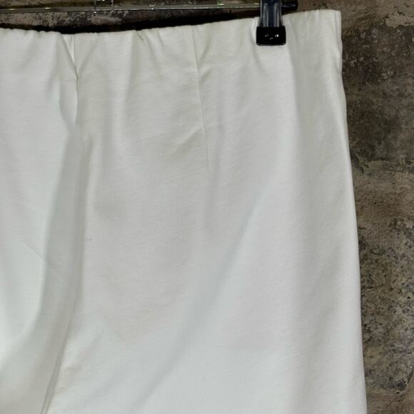 J. Jill Essential Cotton Stretch Pants White Woman's Size 10 - Picture 8 of 13